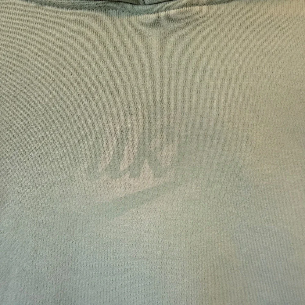Nike Womens Sportswear Essential Sage Green Hoodie Tonal Logo Large CZ1471-344